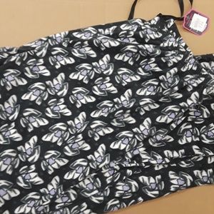 SEVEN APPAREL 3XL WOMEN PURPLE FLOWER PAJAMA PANTS